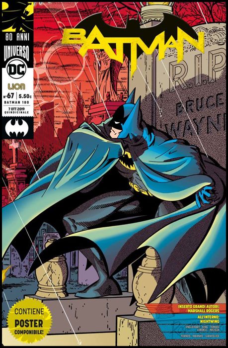 BATMAN # 180 - BATMAN 67 - BATMAN 80 ANNI: GRANDI AUTORI + POSTER