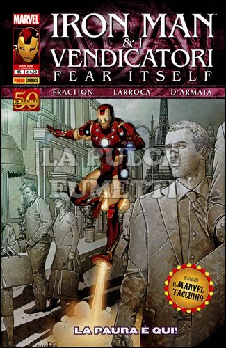IRON MAN # 45 - E I VENDICATORI - FEAR ITSELF + TACCUINO