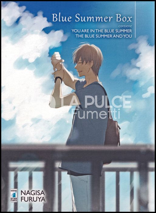 QUEER # 5 - BLUE SUMMER BOX - YOU ARE IN THE BLUE SUMMER + THE BLUE SUMMER AND YOU + CARTOLINA