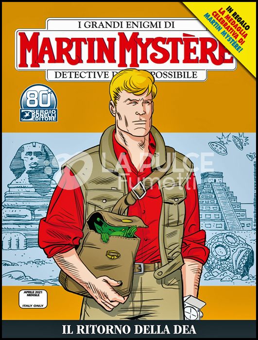 MARTIN MYSTERE ORIGINALE #   374: IL RITORNO DELLA DEA + MEDAGLIA MARTIN MYSTERE