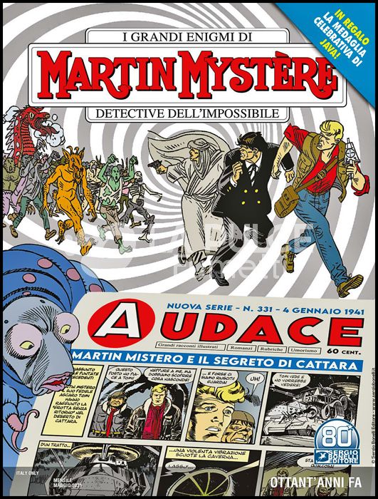 MARTIN MYSTERE ORIGINALE # 375: OTTANT'ANNI FA + MEDAGLIA JAVA