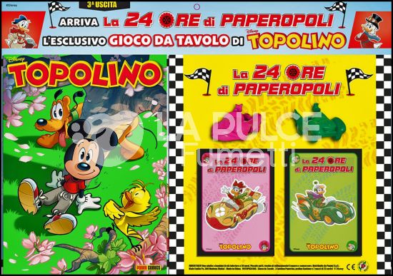 TOPOLINO LIBRETTO # 3418 + GIOCO DA TAVOLO DI TOPOLINO - LA 24 ORE DI PAPEROPOLI - 3A USCITA (DI 5)
