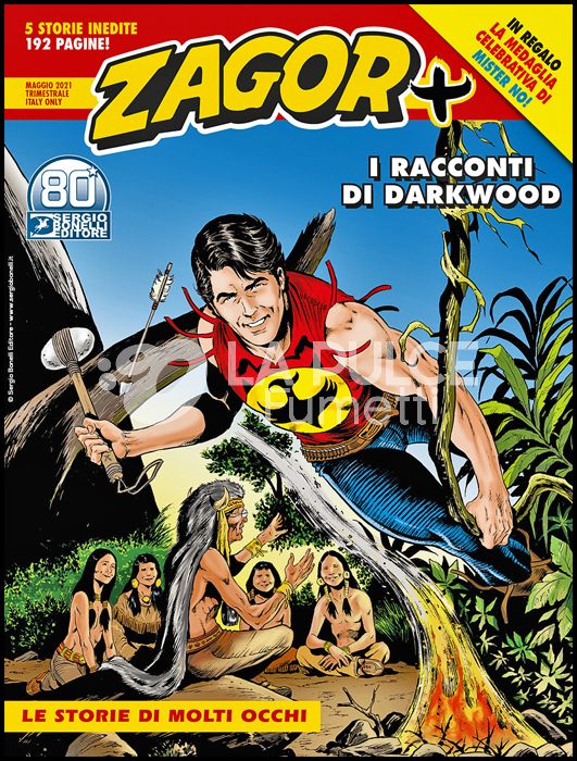 ZAGOR MAXI #    42 - ZAGOR PIÙ 1 - I RACCONTI DI DARKWOOD 5: LE STORIE DI MOLTI OCCHI + MEDAGLIA MISTER NO