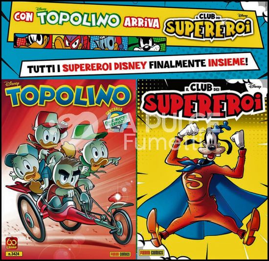 TOPOLINO LIBRETTO # 3424 + IL CLUB DEI SUPEREROI 1