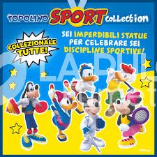 TOPOLINO 3D SPORT COLLECTION ( TOPOLINO 3427+3428+ ZIO PAPERONE 38+PAPERINO 494 ) + STATUINE ALLEGATE NUOVI