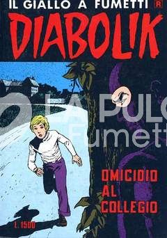 DIABOLIK RISTAMPA #   274: OMICIDIO AL COLLEGIO
