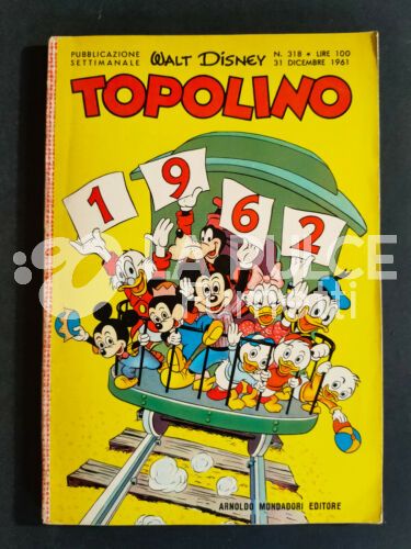 TOPOLINO LIBRETTO #   318 + BOLLINO NO ADESIVI
