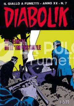 DIABOLIK ORIGINALE ANNO 20 #     7: AL LIMITE DELL'IMPOSSIBILE