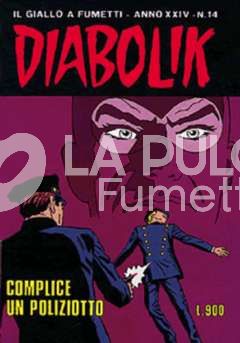 DIABOLIK ORIGINALE ANNO 24 #    14: COMPLICE DI UN POLIZIOTTO