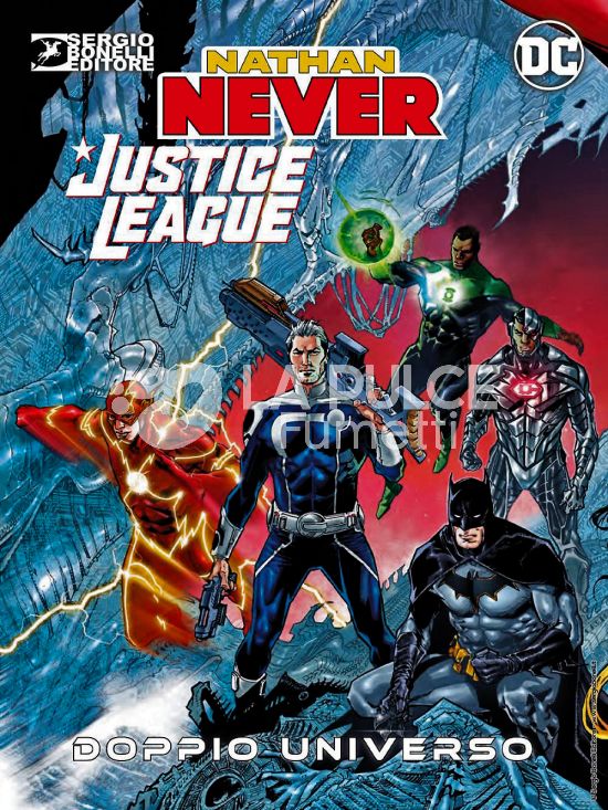 NATHAN NEVER /JUSTICE LEAGUE 0: DOPPIO UNIVERSO - COVER ALFA