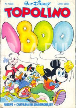TOPOLINO LIBRETTO # 1800 - no ADESIVO E CARTOLINA