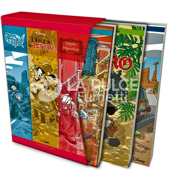 TOPOLINO LIMITED DISNEY DE LUXE EDITION #    33 - COFANETTO PIENO TURCONI/RADICE - + DUCKS ON THE ROAD, ORGOGLIO E PREGIUDIZIO E L'ISOLA DEL TESORO
