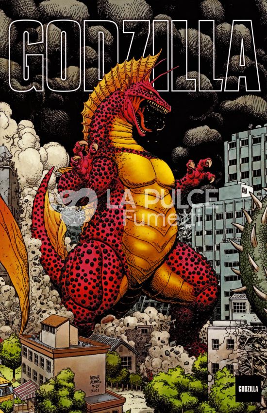 GODZILLA #    18 - VARIANT ARTHUR ADAMS CONNECTING 2 (DI 5) - TITANOSAURUS