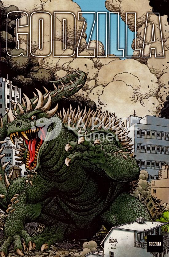 GODZILLA #    19 - VARIANT ARTHUR ADAMS CONNECTING 3 (DI 5) - ANGUIRUS