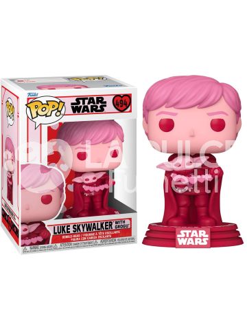 STAR WARS: LUKE SKYWALKER VALENTINE WITH GROGU POP - VINYL FIGURE # 494- POP FUNKO
