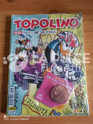 TOPOLINO LIBRETTO # 3206 + MEDAGLIA 100° GIRO DEL CALISOTA