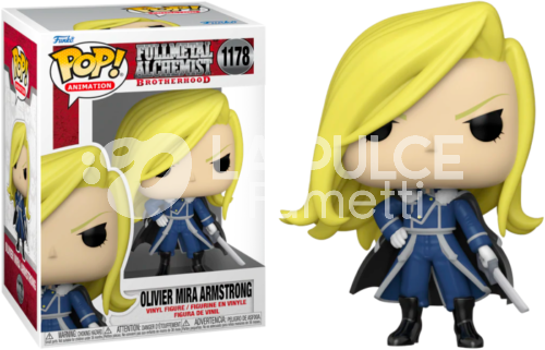 FULLMETAL ALCHEMIST BROTHERHOOD: OLIVIER MIRA ARMSTRONG - VINYL FIGURE # 1178 - POP FUNKO ANIMATION