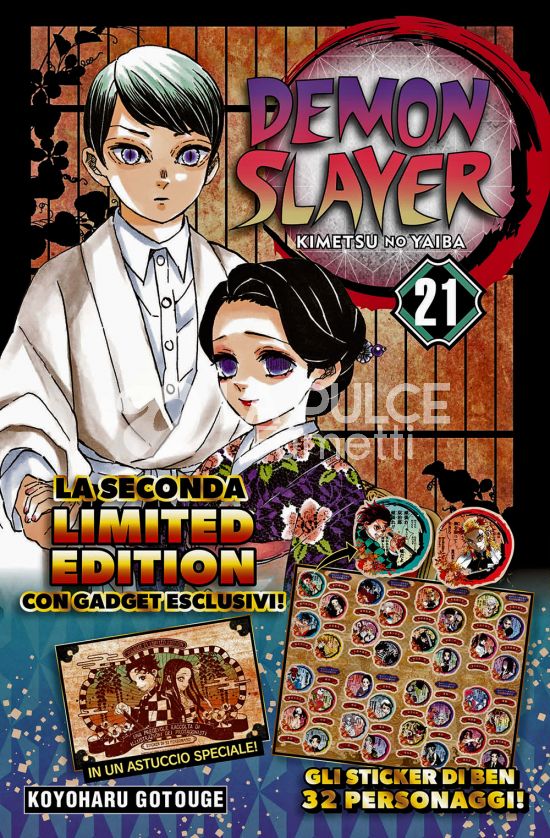 BIG # 81 - DEMON SLAYER - KIMETSU NO YAIBA 21 - LIMITED EDITION + SET DI STICKER