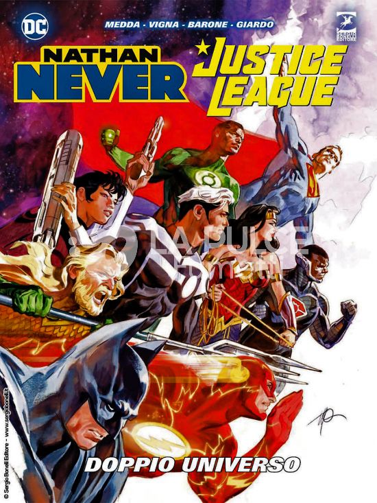 NATHAN NEVER /JUSTICE LEAGUE: DOPPIO UNIVERSO - VARIANT MANICOMIX