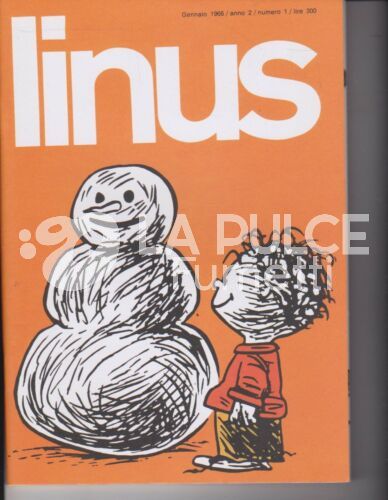 LINUS ANNO 2 # 10 RISTAMPA ANASTATICA DEL1966