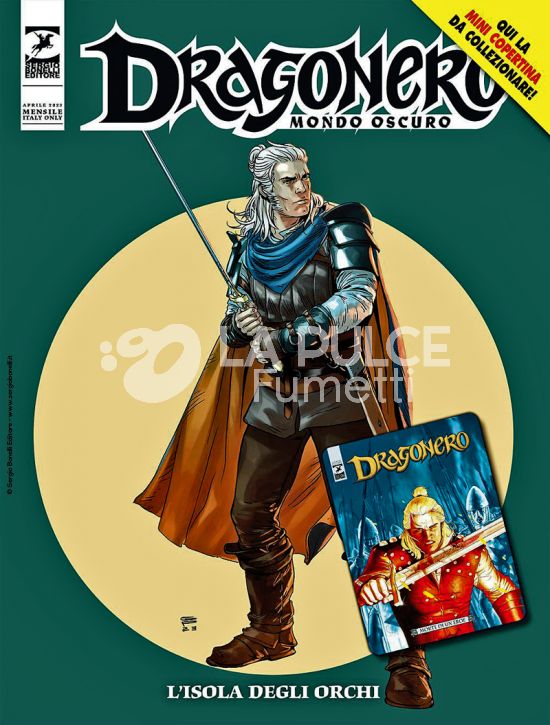 DRAGONERO #   119 - MONDO OSCURO 6 (DI 37): L'ISOLA DEGLI ORCHI - MINI COPERTINE COVER B (DRAGONERO 77: MORTE DI UN EROE)