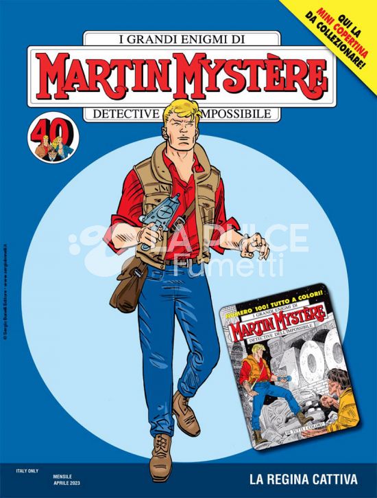 MARTIN MYSTERE ORIGINALE #   398: LA REGINA CATTIVA - MINI COPERTINE COVER B (MARTIN MYSTERE 100: DI TUTTI I COLORI)