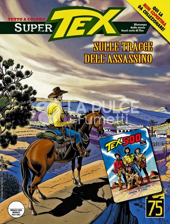 SUPER TEX # 19: SULLE TRACCE DELL'ASSASSINO -- NO MINI COPERTINE COVER A (TEX 500)