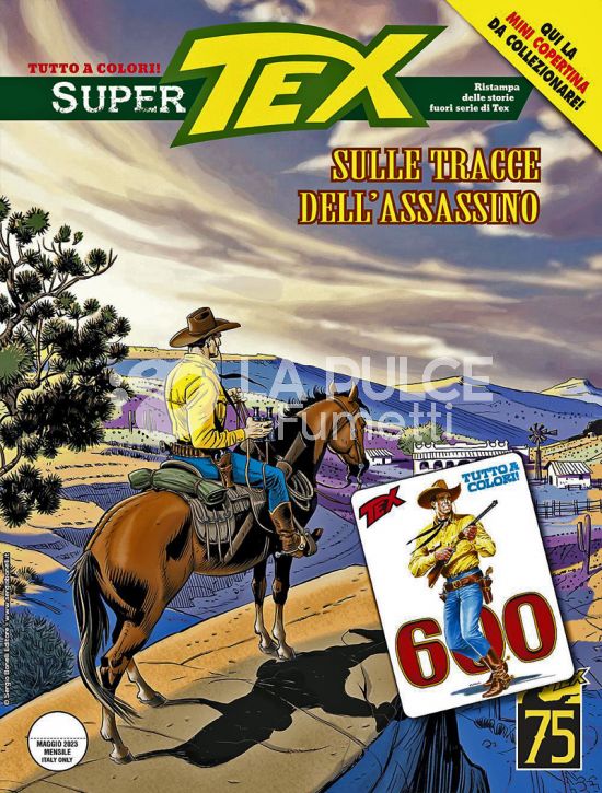SUPER TEX # 19: SULLE TRACCE DELL'ASSASSINO - MINI COPERTINE COVER B (TEX 600)