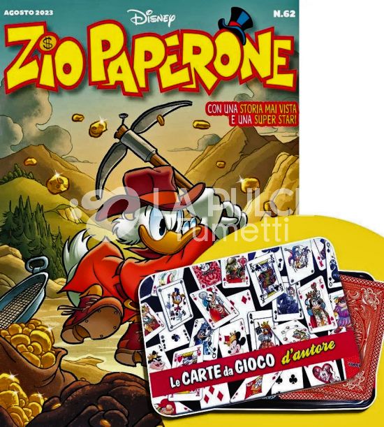 ZIO PAPERONE #    66 - ZIO PAPERONE 62 + BOX IN METALLO CARTE DA GIOCO D'AUTORE