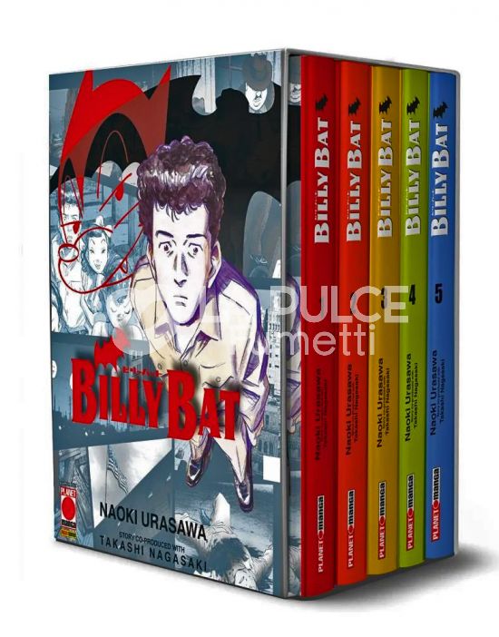 BILLY BAT - NUOVA EDIZIONE - COFANETTO # 1 - VOLUMI 1-2-3-4-5 + CARTOLINA 1A TIRATURA