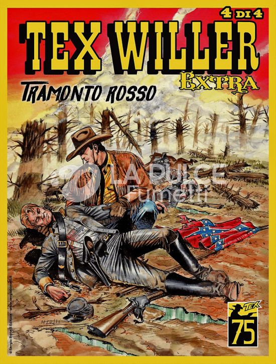 COLLANA ORIENT EXPRESS # 26 - TEX WILLER EXTRA 11: TRAMONTO ROSSO - 4 DI 4