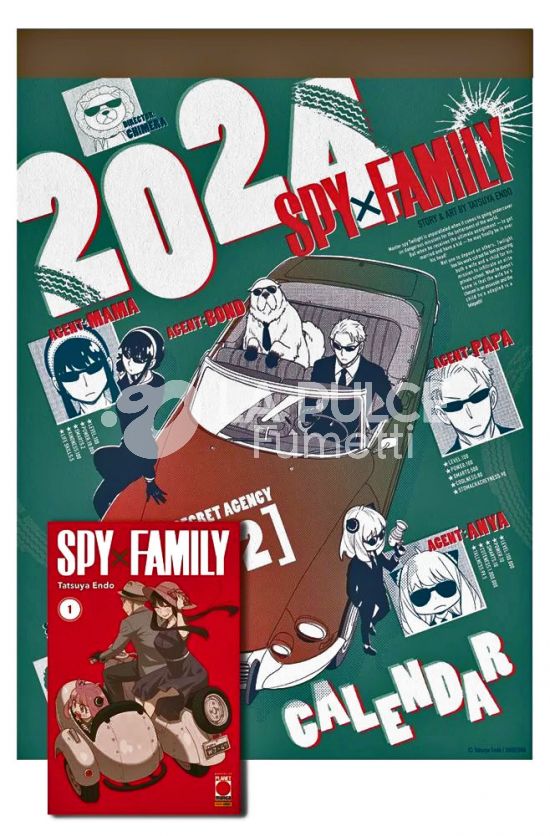 PLANET MANGA PRESENTA # 108 - SPY X FAMILY 1 - VARIANT + CALENDARIO 2024