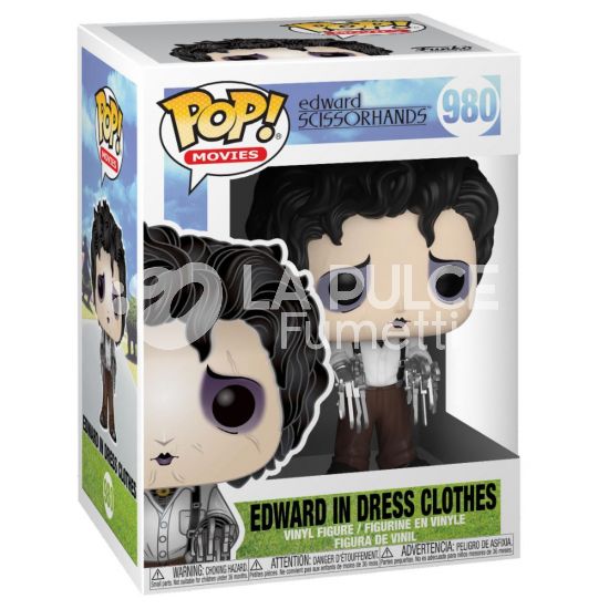 EDWARD SCISSORHANDS: EDWARD IN DRESS CLOTHES - VINYL FIGURE # 980 - POP FUNKO