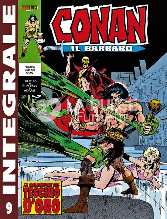 PANINI COMICS INTEGRALE - CONAN IL BARBARO # 9: LA MALEDIZIONE DEL TESCHIO D'ORO