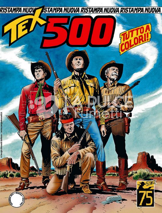 TEX NUOVA RISTAMPA # 500: UOMINI IN FUGA A COLORI