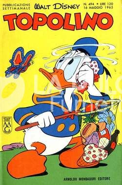TOPOLINO LIBRETTO #   494 + BOLLINI + CARTOLINA