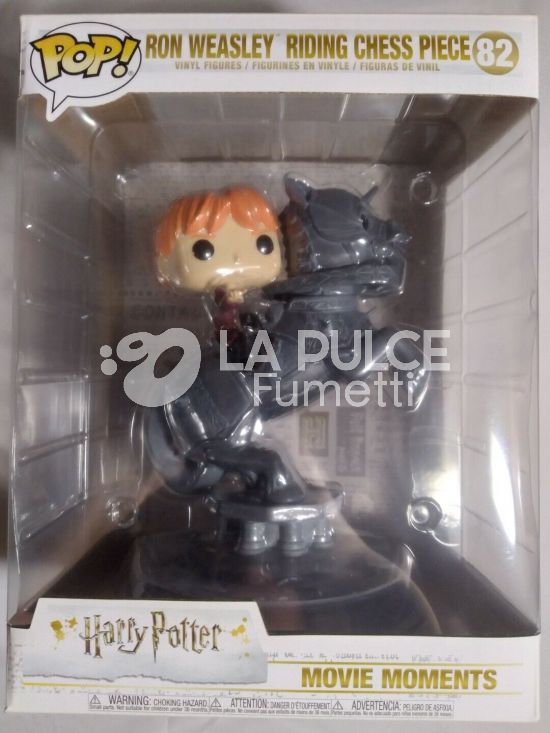 HARRY POTTER MOVIE MOMENTS: RON WEASLEY RIDING CHESS PIECE - VINYL FIGURE # 82 - POP FUNKO DELUXE