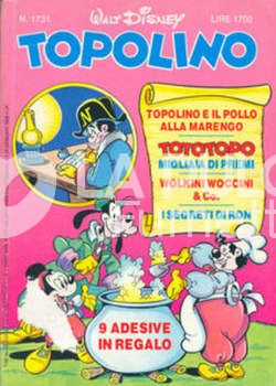 TOPOLINO LIBRETTO #  1731 + 9 ADESIVI IN REGALO