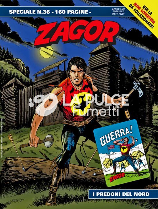 ZAGOR SPECIALE # 36: I PREDONI DEL NORD - NO MINI COPERTINE COVER A (ZAGOR 31: GUERRA!)