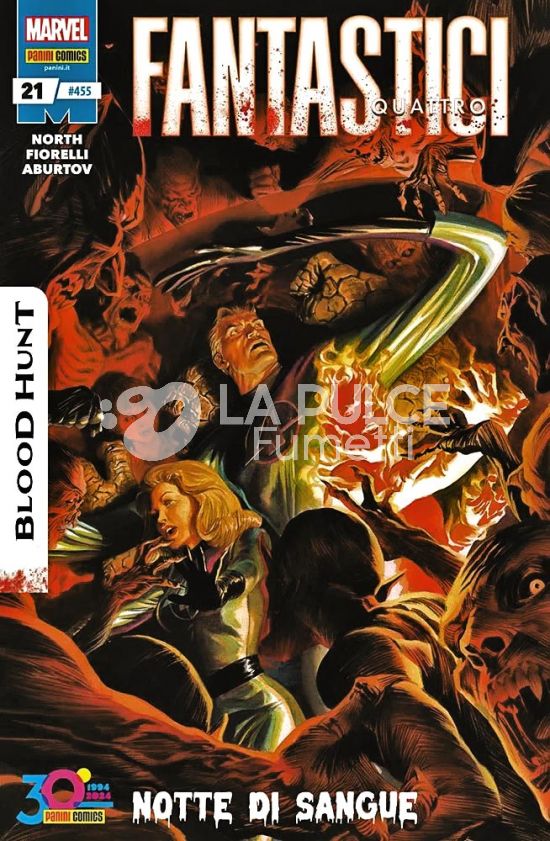 FANTASTICI QUATTRO # 455 - FANTASTICI QUATTRO 21 - BLOOD HUNT + PACCHETTO FIGURINE ALBUM DEADPOOL