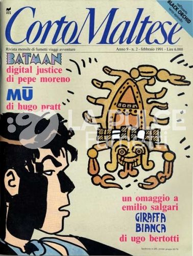 CORTO MALTESE ANNO 9 # 2 + INSERTO BLACK ORCHID