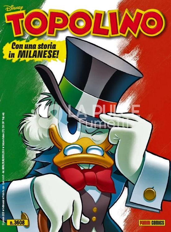 TOPOLINO LIBRETTO #  3608 - I DIALETTI - VERSIONE LOMBARDIA  (MILANESE)