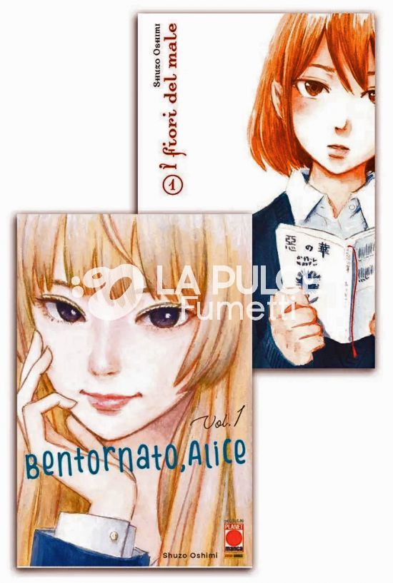 I FIORI DEL MALE - AKU NO HANA 1/11 COMPLETA NUOVI (N 1 VARIANT BUNDLE + BENTORNATO, ALICE 1)