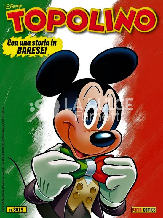 TOPOLINO LIBRETTO #  3619 - I DIALETTI - VERSIONE PUGLIA (BARESE)