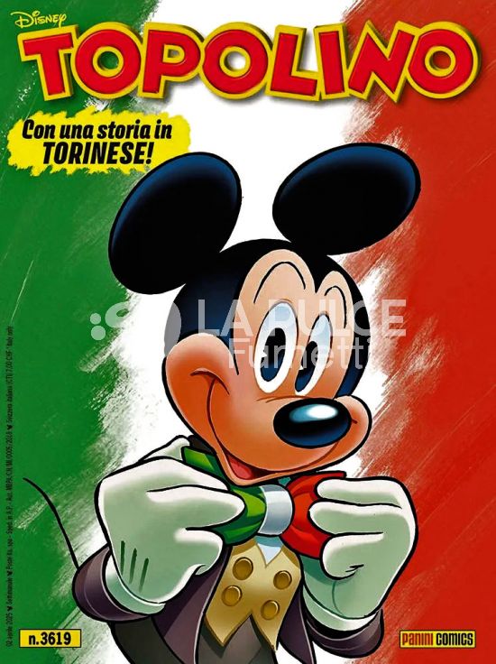 TOPOLINO LIBRETTO #  3619 - I DIALETTI - VERSIONE PIEMONTE (TORINESE)