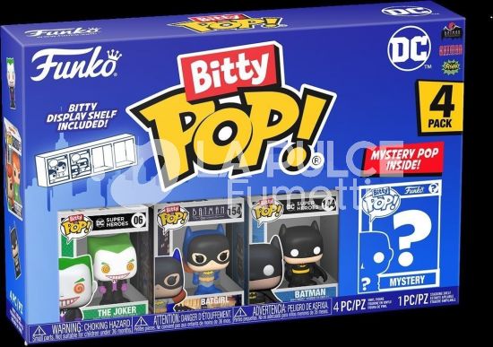 DC COMICS: THE JOKER # 06 + BATGIRL # 154 + BATMAN # 144 + MYSTERY POP! - 4 PACK - BITTY POP