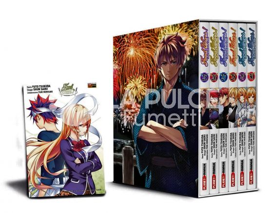 FOOD WARS - COFANETTO # 5 - VOLUMI 25-26-27-28-29-30 + CARTOLINA 1A TIRATURA