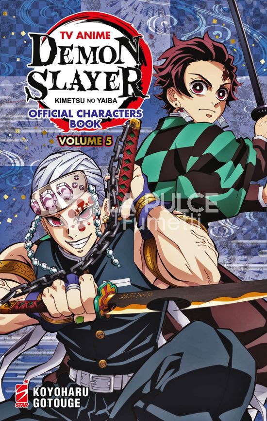ANIME # 2 - TV ANIME DEMON SLAYER: KIMETSU NO YAIBA OFFICIAL CHARACTERS BOOK 5 + STICKER E MINIPOSTER