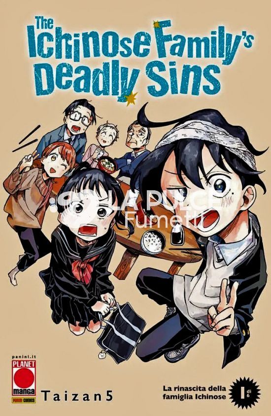 THE ICHINOSE FAMILY'S DEADLY SINS # 1/6 COMPLETA NUOVI ( N 1 VARIANT + ADESIVI - N 6 + ALBUM DI FAMIGLIA )