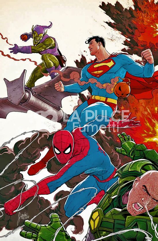 DC BEST SELLER NUOVA SERIE #    54 - SUPERMAN/SPIDER-MAN 1 - VARIANT DI MIKEL JANIN